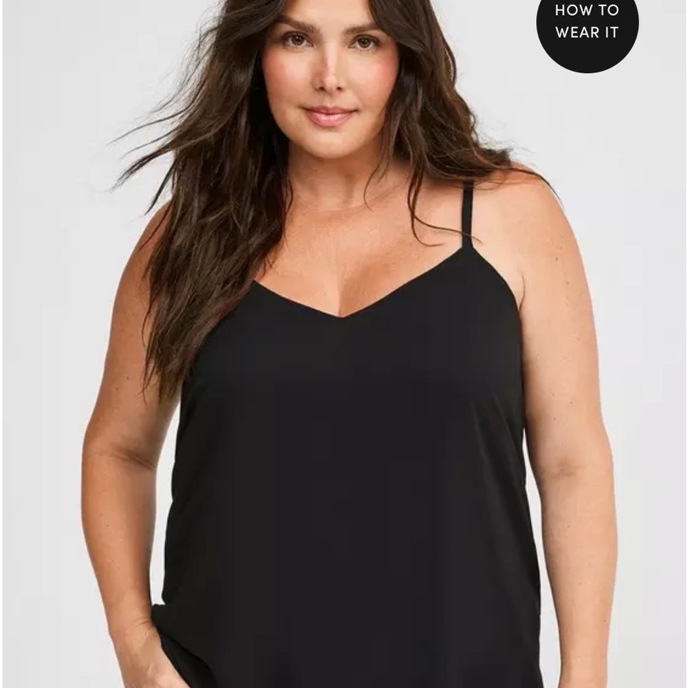 Torrid Black Sophie Chiffon Swing Cami